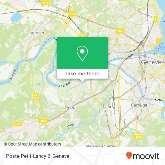 Poste Petit-Lancy 2 map