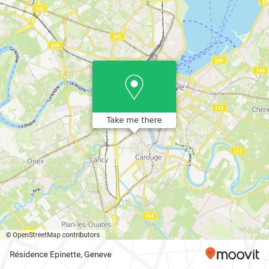 Résidence Epinette map