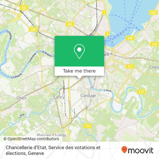 Chancellerie d'Etat, Service des votations et élections map