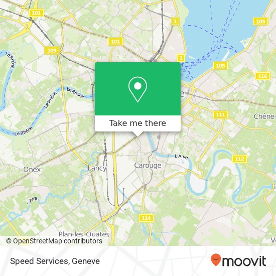 Speed Services map