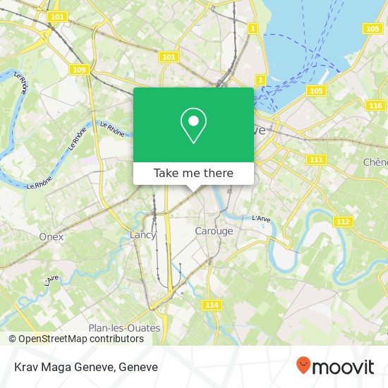 Krav Maga Geneve map