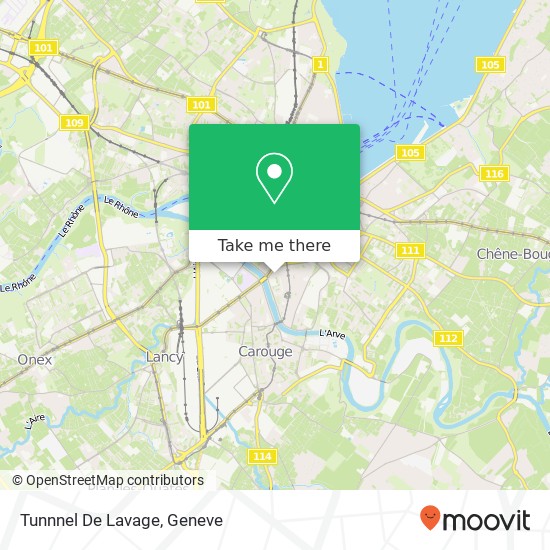 Tunnnel De Lavage map
