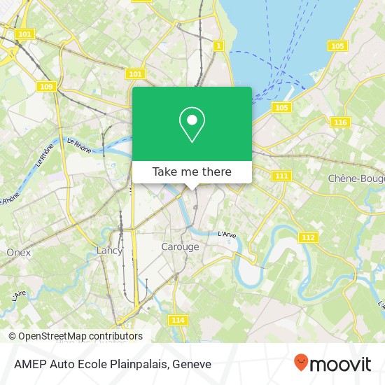 AMEP Auto Ecole Plainpalais map