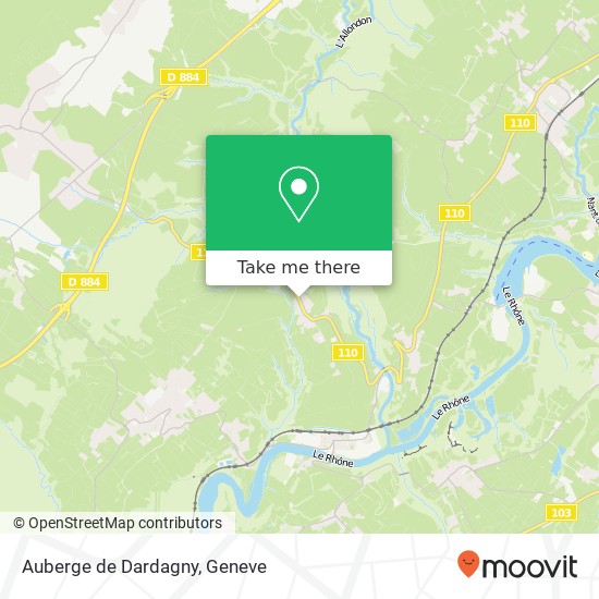 Auberge de Dardagny Karte