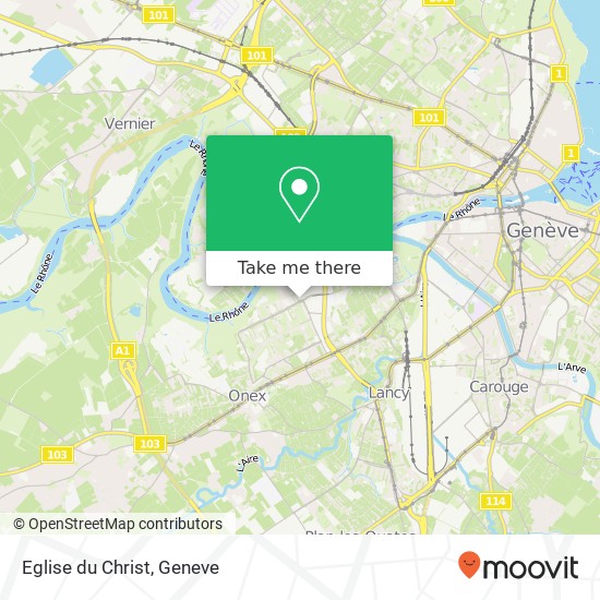 Eglise du Christ map