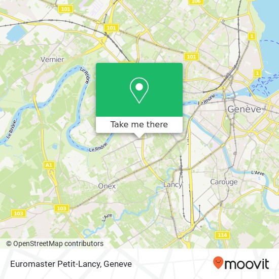 Euromaster Petit-Lancy map