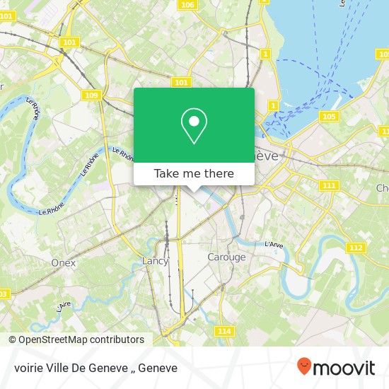voirie Ville De Geneve , Karte