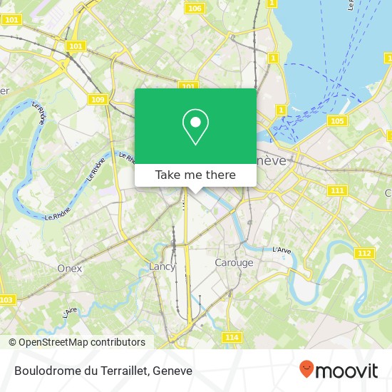 Boulodrome du Terraillet map