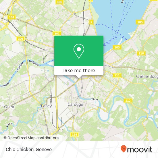 Chic Chicken map
