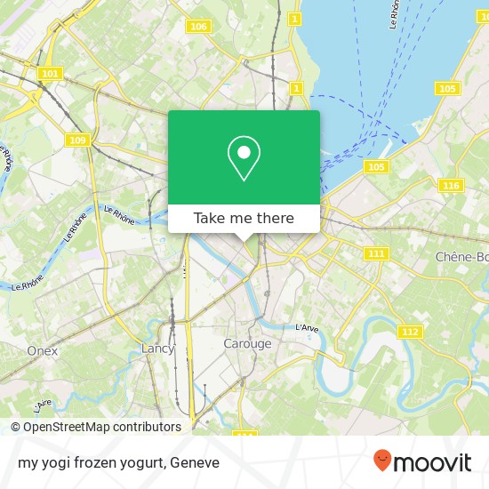 my yogi frozen yogurt map