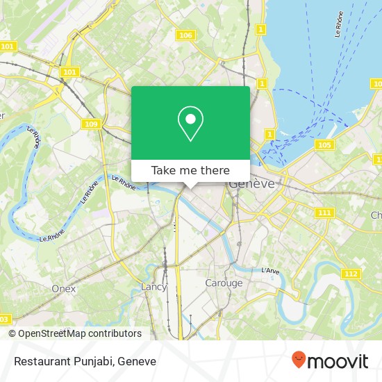 Restaurant Punjabi map