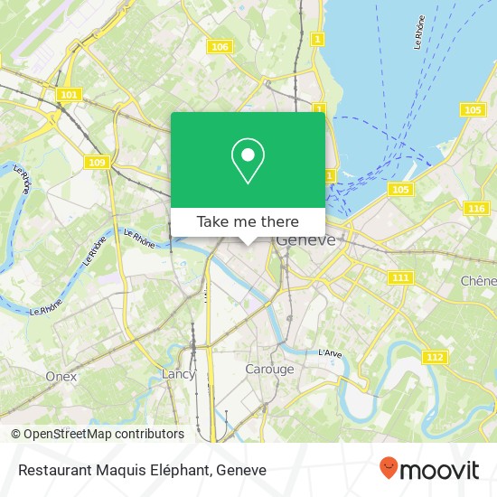 Restaurant Maquis Eléphant map
