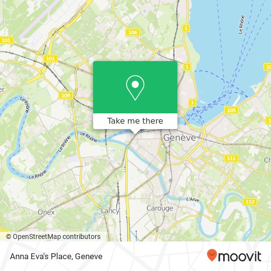 Anna Eva's Place map