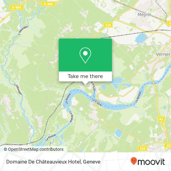 Domaine De Châteauvieux Hotel Karte