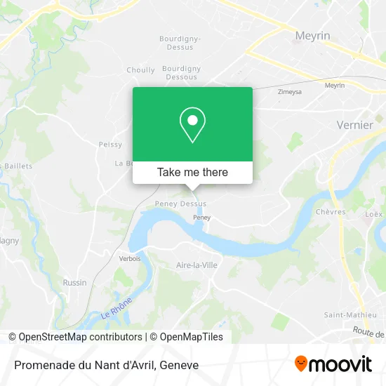 Promenade du Nant d'Avril map