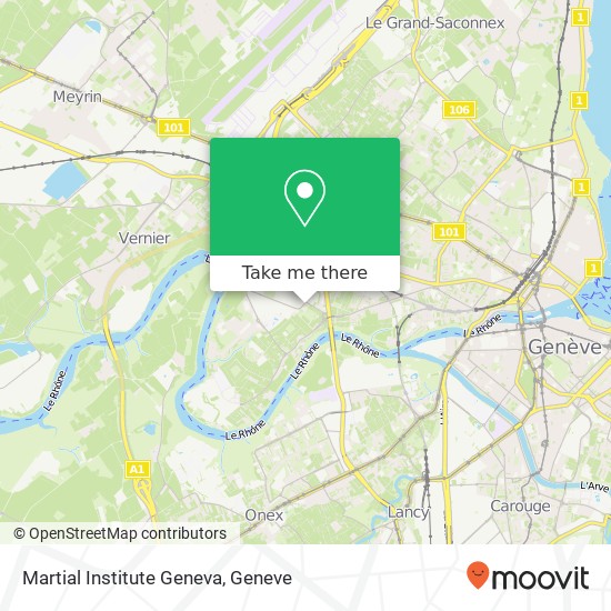 Martial Institute  Geneva map