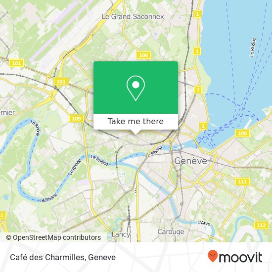 Café des Charmilles map