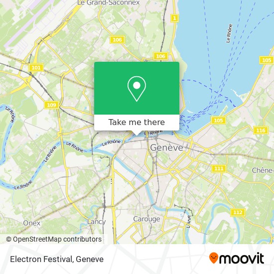 Electron Festival Karte