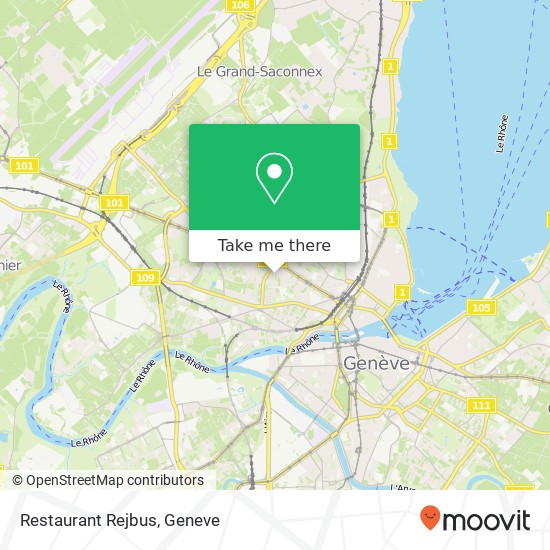 Restaurant Rejbus map