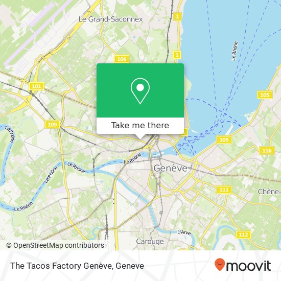 The Tacos Factory Genève map