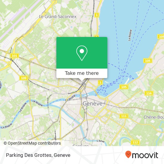 Parking Des Grottes map