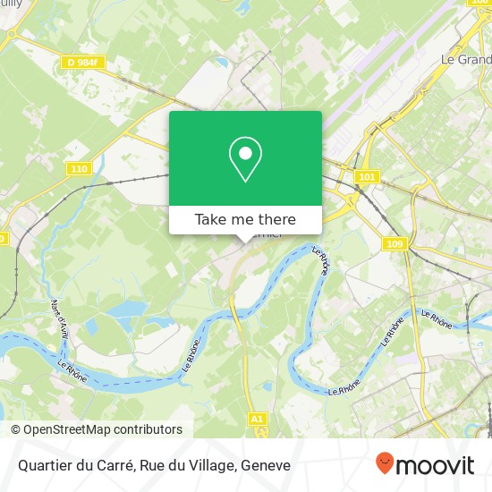 Quartier du Carré, Rue du Village map