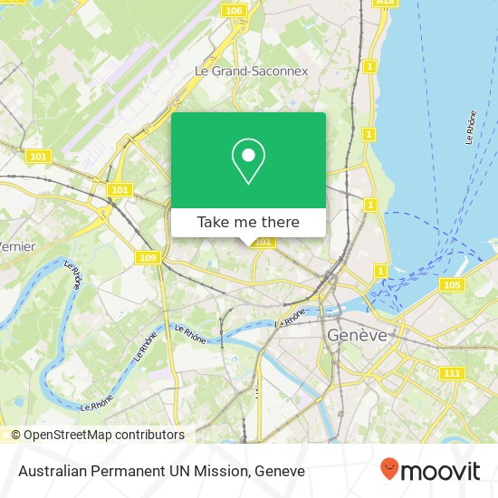 Australian Permanent UN Mission map