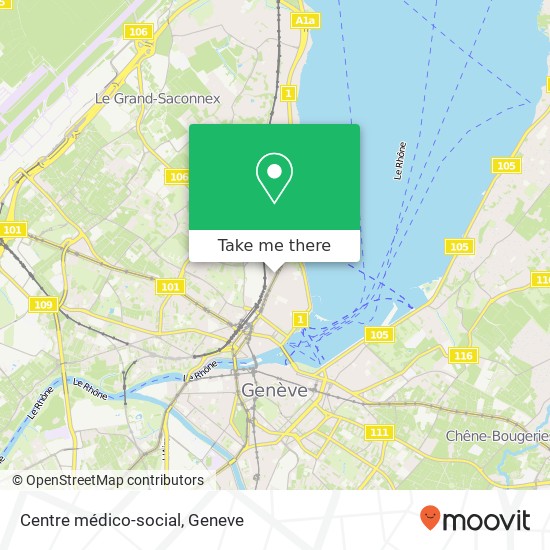 Centre médico-social map