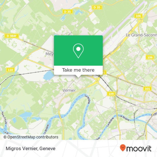 Migros Vernier map