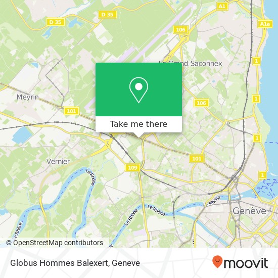 Globus Hommes Balexert map