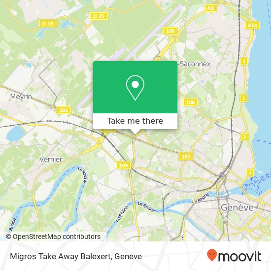 Migros Take Away Balexert map