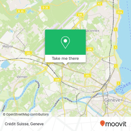 Crédit Suisse map
