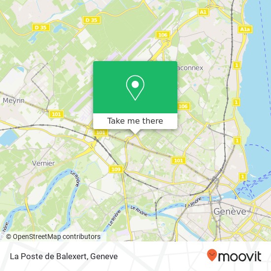 La Poste de Balexert map