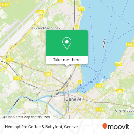 Hémisphère Coffee & Babyfoot Karte