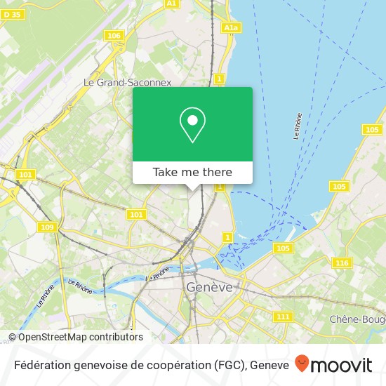 Fédération genevoise de coopération (FGC) map