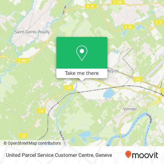 United Parcel Service Customer Centre map