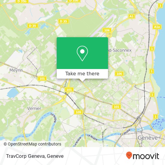 TravCorp Geneva Karte