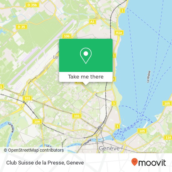 Club Suisse de la Presse map