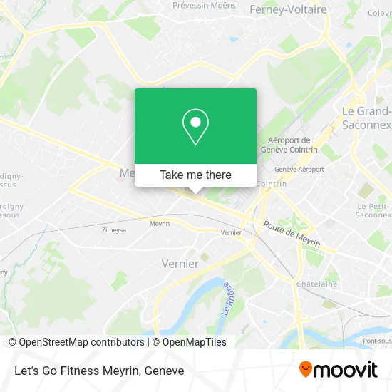 Let's Go Fitness Meyrin map