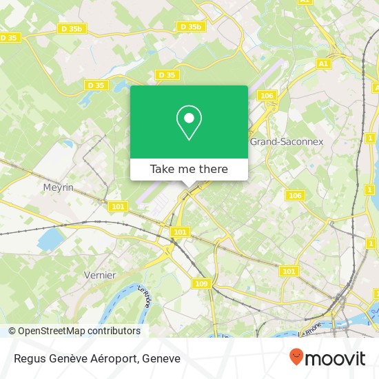 Regus Genève Aéroport Karte