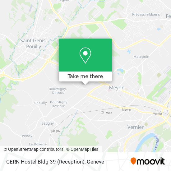 CERN Hostel Bldg 39 (Reception) map