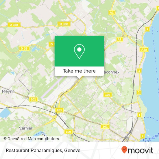 Restaurant Panaramiques map
