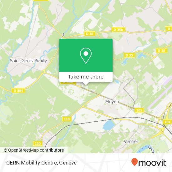 CERN Mobility Centre map