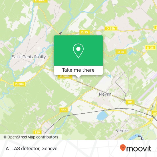 ATLAS detector map