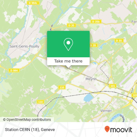 Station CERN (18) map