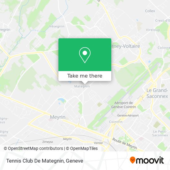 Tennis Club De Mategnin map