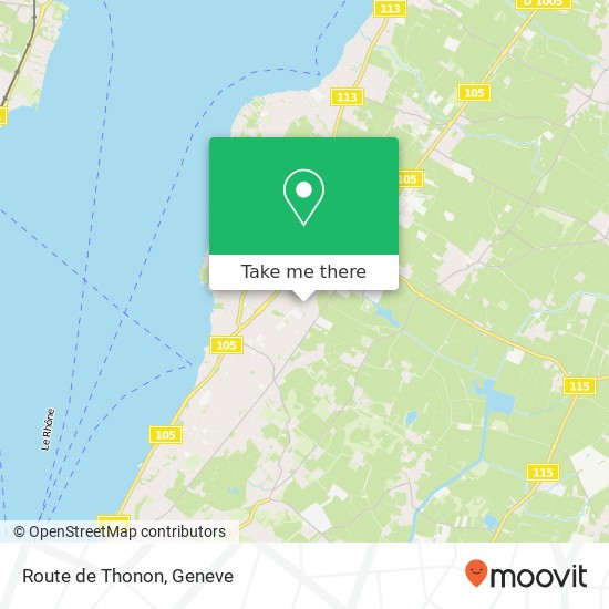 Route de Thonon Karte