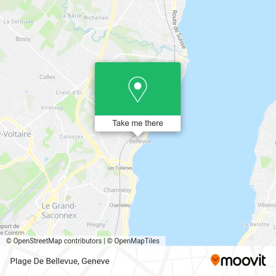 Plage De Bellevue map