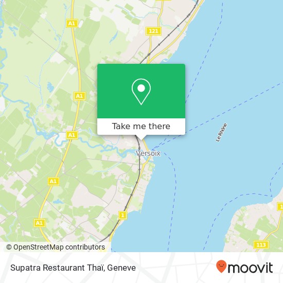 Supatra Restaurant Thaï map