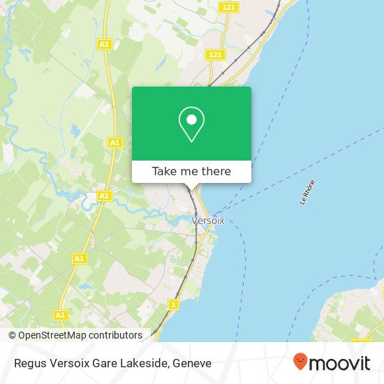 Regus Versoix Gare Lakeside map